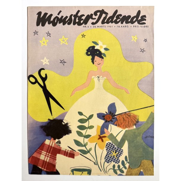 Original Vintage Tryk - M�nster Tidende - Grete Rich 1951