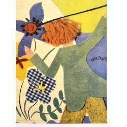 Original Vintage Tryk - M�nster Tidende - Grete Rich 1951