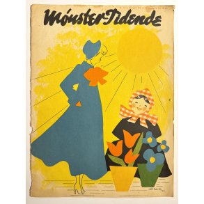 Original Vintage Bladtryk - Forside M�nster Tidende - Grete Rich 1949