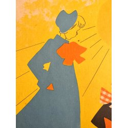 Original Vintage Bladtryk - Forside M�nster Tidende - Grete Rich 1949