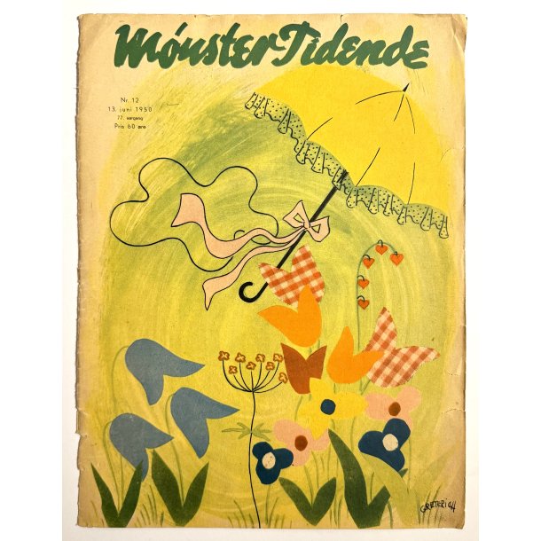 Original Vintage Bladtryk - Forside M�nster Tidende - Grete Rich 1949