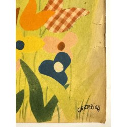 Original Vintage Bladtryk - Forside M�nster Tidende - Grete Rich 1949