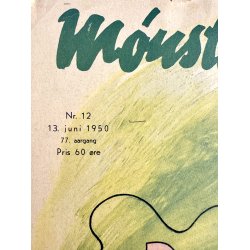 Original Vintage Bladtryk - Forside M�nster Tidende - Grete Rich 1949