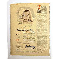 Original Vintage Bladtryk - Forside M�nster Tidende - Grete Rich 1949