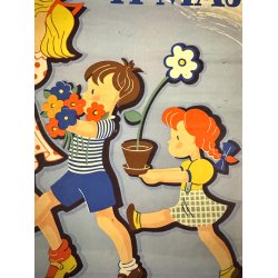 Original Vintage Plakat - Mors Dag S�ndag 11. Maj, Grete Rich (Ca 1950)