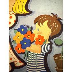 Original Vintage Plakat - Mors Dag S�ndag 11. Maj, Grete Rich (Ca 1950)