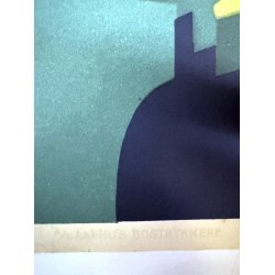 Original Vintage Plakat - Midt Jylland, Det Dejlige Ferieland (Ca 1950)