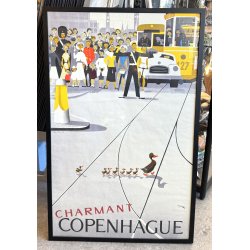 Original Vintage Plakat - Charmant Copenhague (Wonderfull Copenhagen) Viggo Vagnby 1953