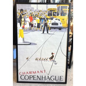 Original Vintage Plakat - Charmant Copenhague (Wonderfull Copenhagen) Viggo Vagnby 1953