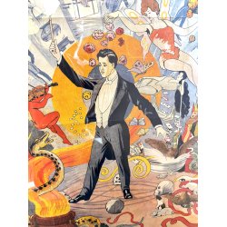 Original Vintage Plakat - Aage Darling - Illusionist (Ca 1930)