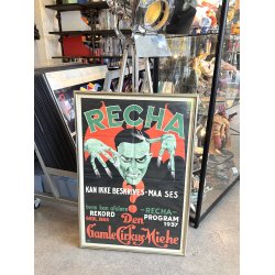 Original Vintage Plakat - RECHA - Den Gamle Cirkus Miehe 1937