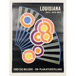Original Plakat - Louisiana 1971. Ord Og Billede - En Plakatudstilling