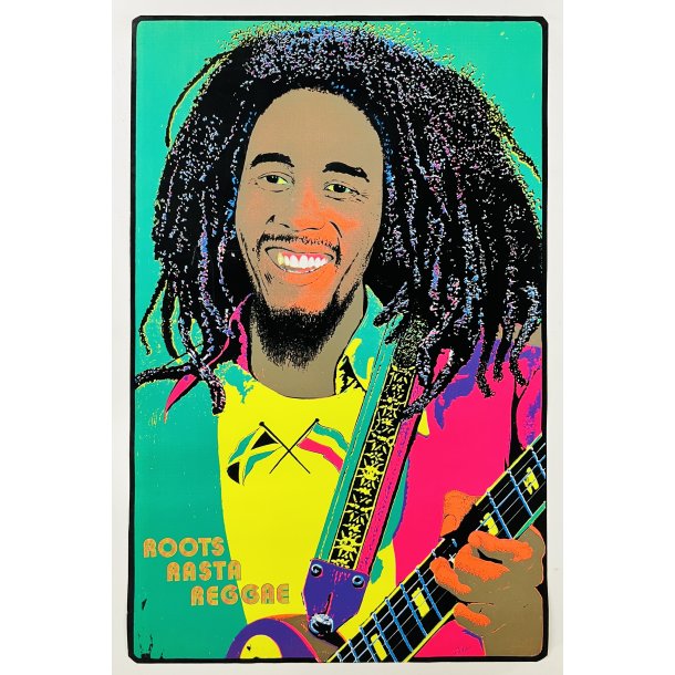 Original Plakat - Bob Marley - Roots Rasta Reggae - Velour UV