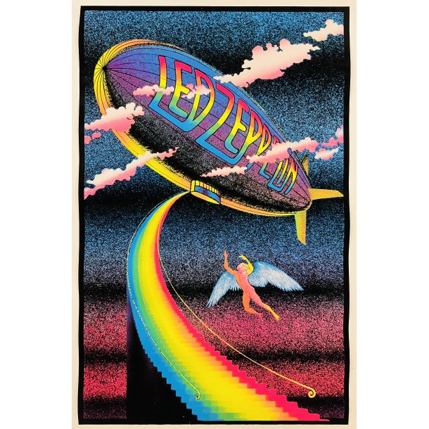 Original Plakat - Led Zeppelin, Stairway To Heaven - UV Velour