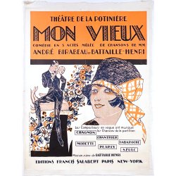 Original Vintage Plakat - Mon Vieux - Roger de Valerio - Paris 1924