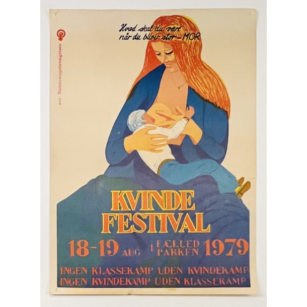 Original Plakat - Kvindefestival i Flledparken 1979 