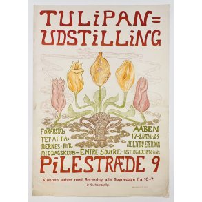 Original Plakat - Tulipan Udstilling - Ca r 1900