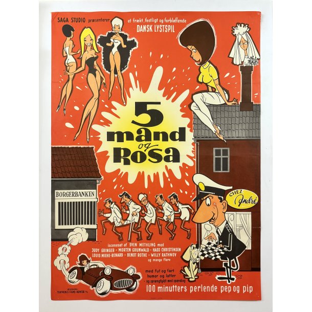 5 Mand Og Rosa