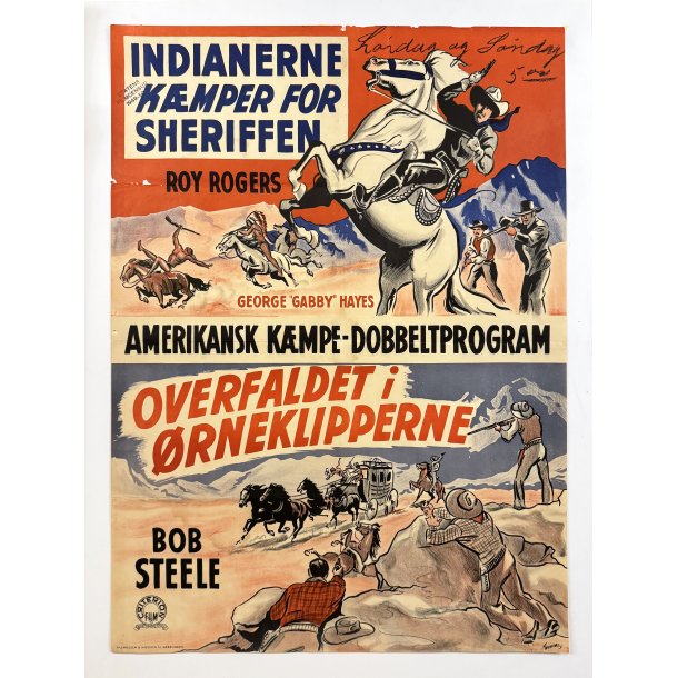 Dobbeltprogram - Indianerne K�mper For Sheriffen / Overfaldet I �rneklipperne