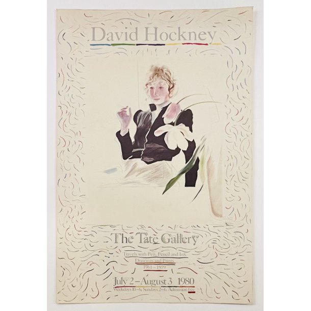 Original Plakat - David Hockney, The Tate Gallery 1980