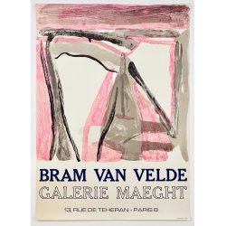 Original vintage plakat - Bram van Velde  Galerie Maeght - Paris (ca 1970)