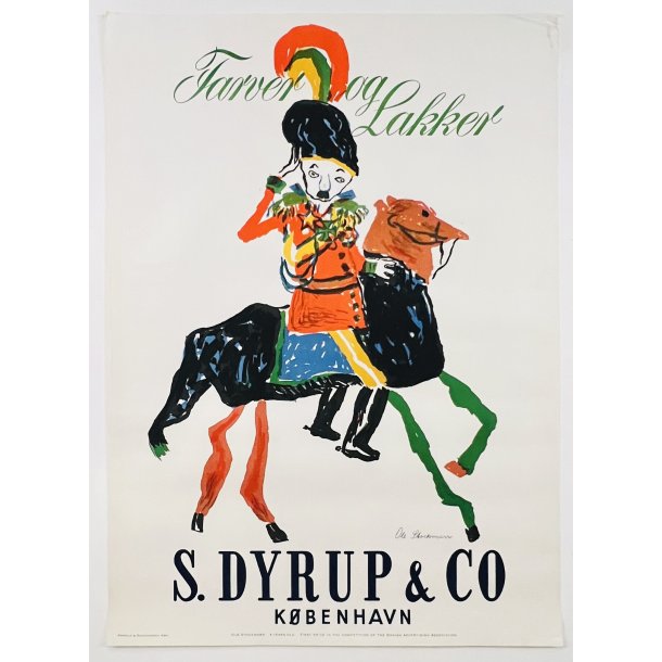 Original Plakat - Farver Og Lakker, S. Dyrup &amp; Co Kbenhavn