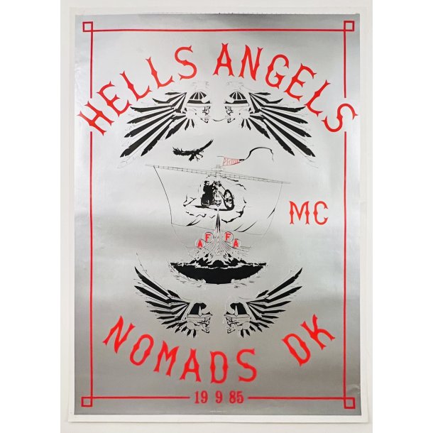 Original Plakat - Hells Angels MC, Nomads DK 