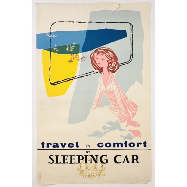 Original Plakat - Travel In Comfort By Sleeping Car