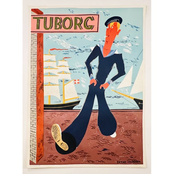 Original Plakat - Tuborg, Svend Johansen