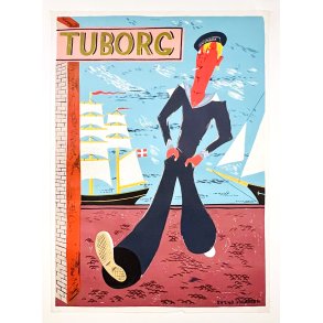Original Plakat - Tuborg, Svend Johansen