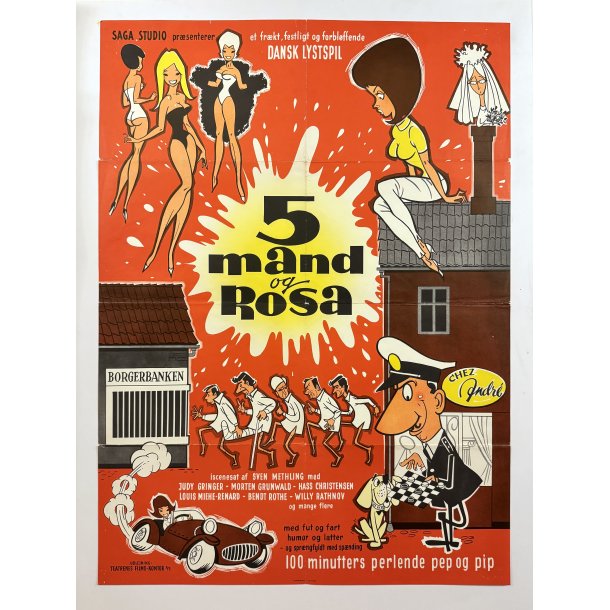5 Mand Og Rosa