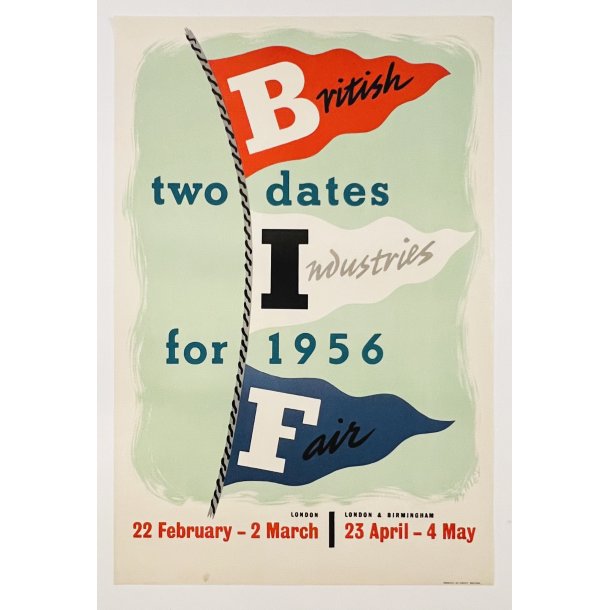 Original Plakat - British Industries Fair 1956