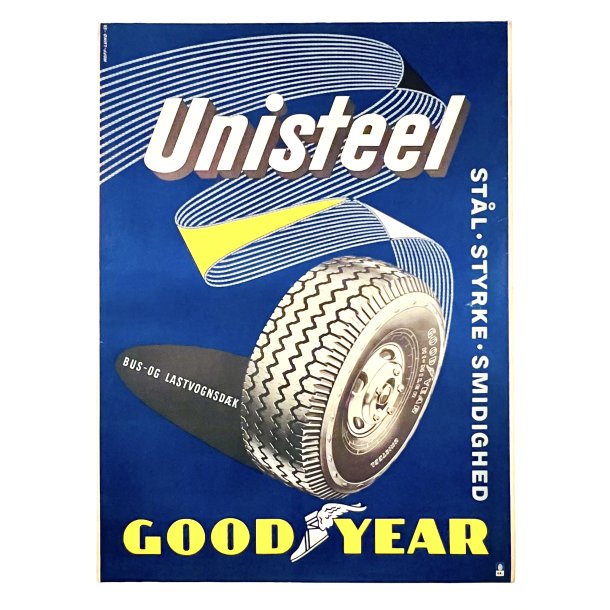 Original Plakat - Good Year, Unisteel 1958