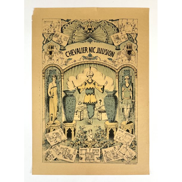 Original Vintage Plakat - Chevalier Nic Illusion