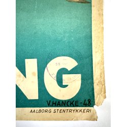 Original Vintage Plakat - Ferie Ved Havet - Bo I Hj�rring - Verner Hancke 1948