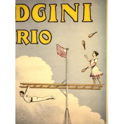 Original Vintage Plakat - Hodgini Trio 