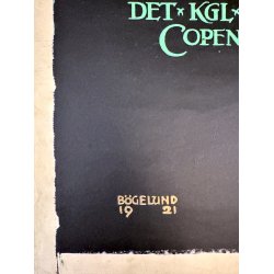 Original vintage plakat - Broncedj�velen - Thor B�gelund - Det Kgl. Teater 1921