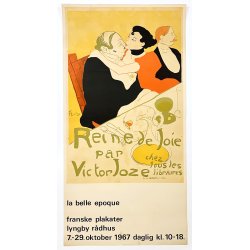Original Vintage Plakat - La Belle �poque - Toulouse-Lautrec - Lyngby R�dhus 1967