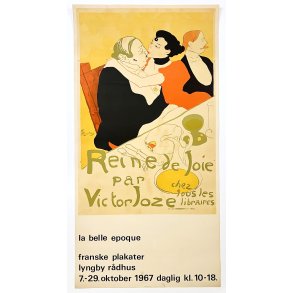 Original Vintage Plakat - La Belle �poque - Toulouse-Lautrec - Lyngby R�dhus 1967