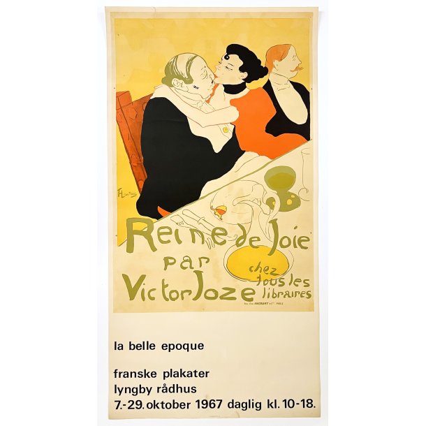 Original Vintage Plakat - La Belle �poque - Toulouse-Lautrec - Lyngby R�dhus 1967