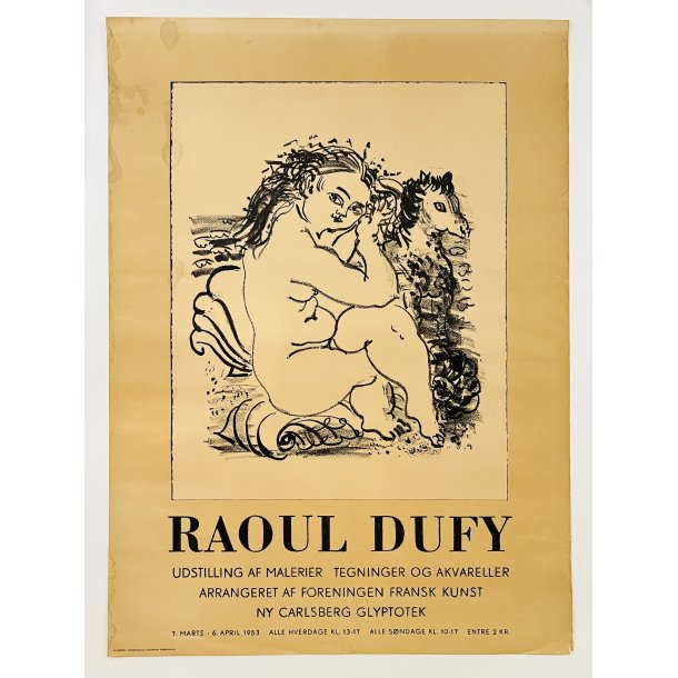 Original Plakat - Raoul Dufy, Ny Carlsberg Glyptotek 1953