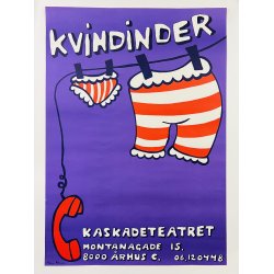 Original Plakat - Kvindinder, Kaskadeteatret
