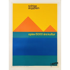 Original Plakat - Solrige gypten, Oplev 5000 rs Kultur