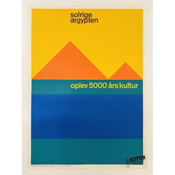 Original Plakat - Solrige gypten, Oplev 5000 rs Kultur