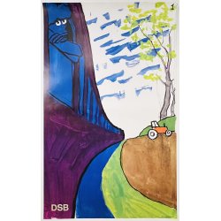 Originale Plakater - 6 DSB rs Plakater, Eiler Krag 1985