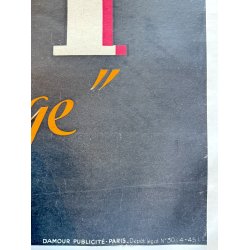 Original Vintage Plakat - Armagnac Ryst �de Haut Parage� - Original fransk reklameplakat 1945 