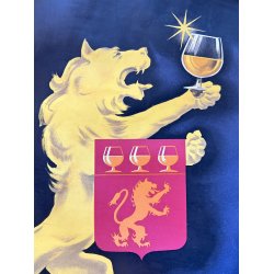 Original Vintage Plakat - Armagnac Ryst �de Haut Parage� - Original fransk reklameplakat 1945 