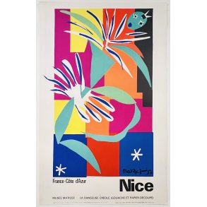 Original Plakat - Nice France Cote DAzur Danseuse Creole 1965, Henri Matisse
