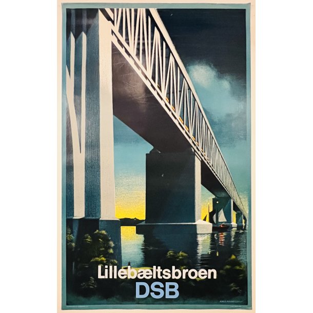 Original Plakat - DSB, Lillebltsbroen 