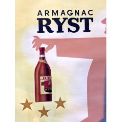 Original Vintage Plakat - Armagnac Ryst - Savignac - Original fransk reklameplakat 1943